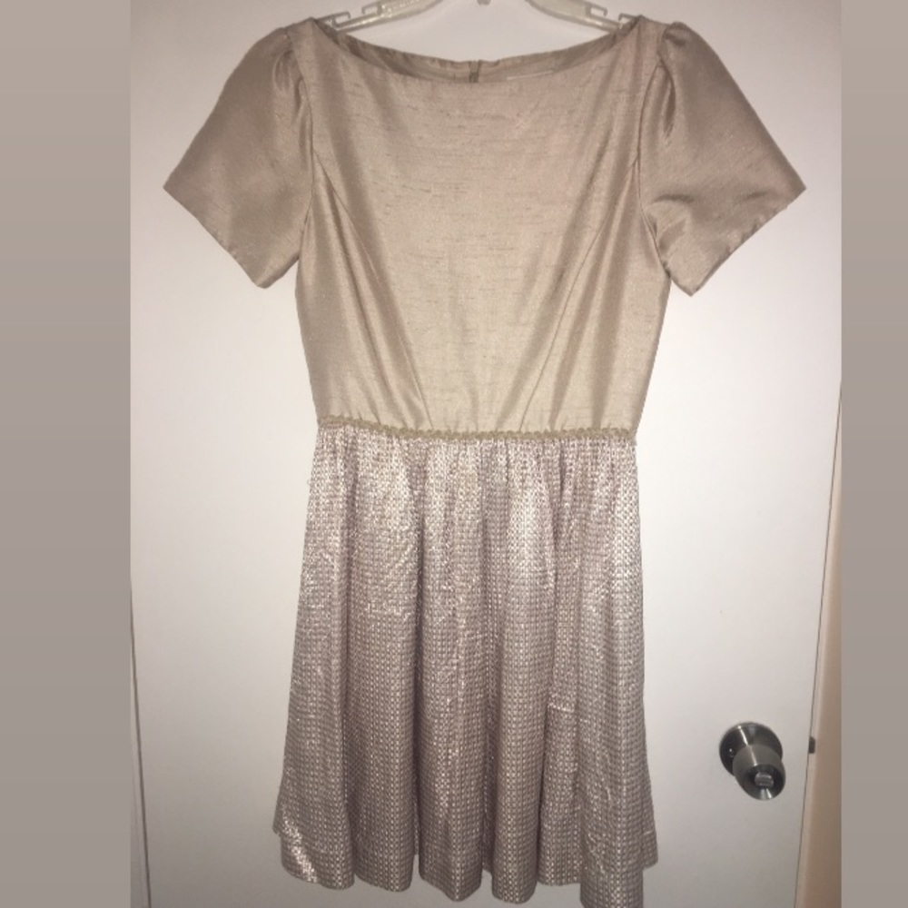 Lotus grace elegant short sleeve dress